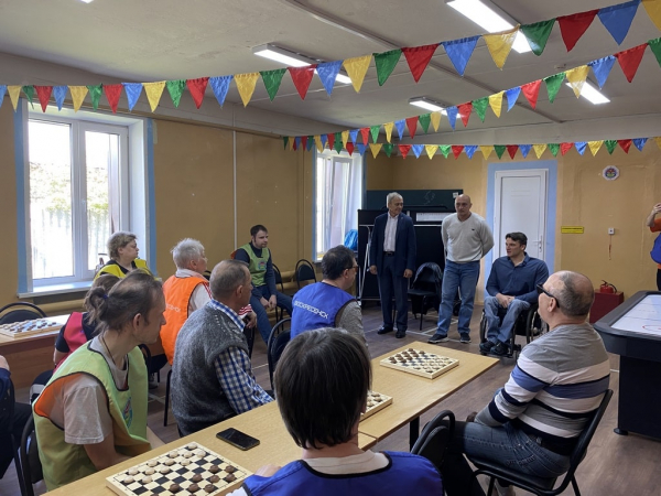 В спортивном клубе инвалидов "Лидер" прошёл Турнир по шашкам, посвященный Дню Победы